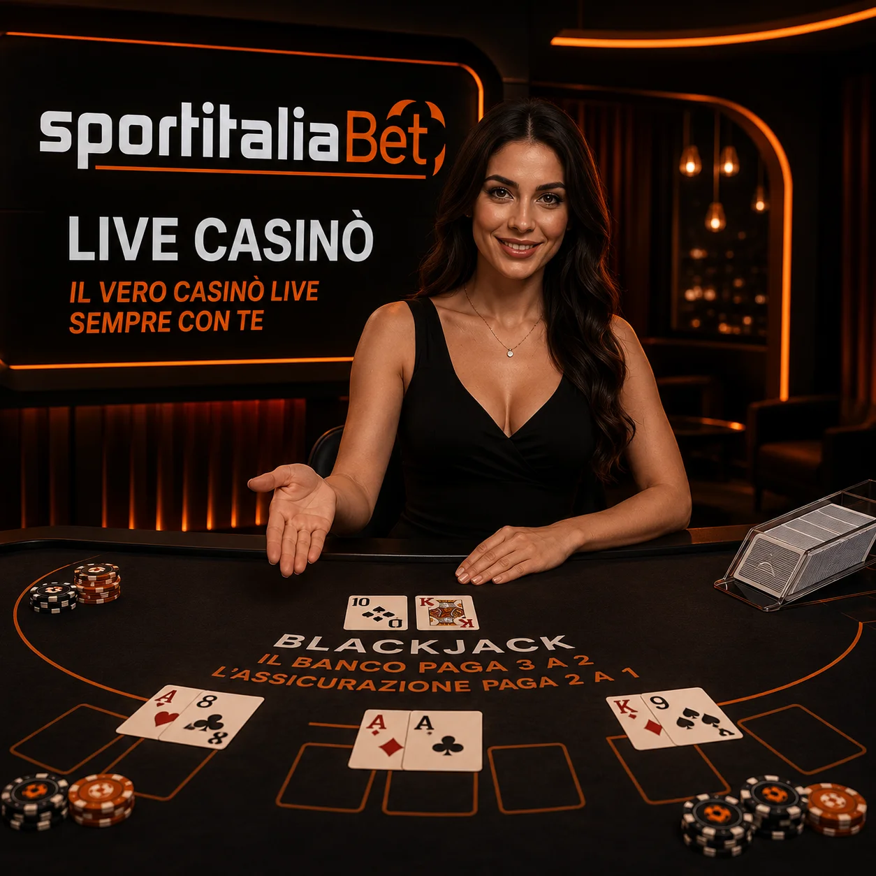 Circa 170 tavoli live aperti a ogni ora